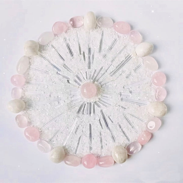 Love Yourself - Rose Quartz Crystal Grid